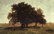 Theodore Roussel Oak Trees near Apremont oil painting on canvas